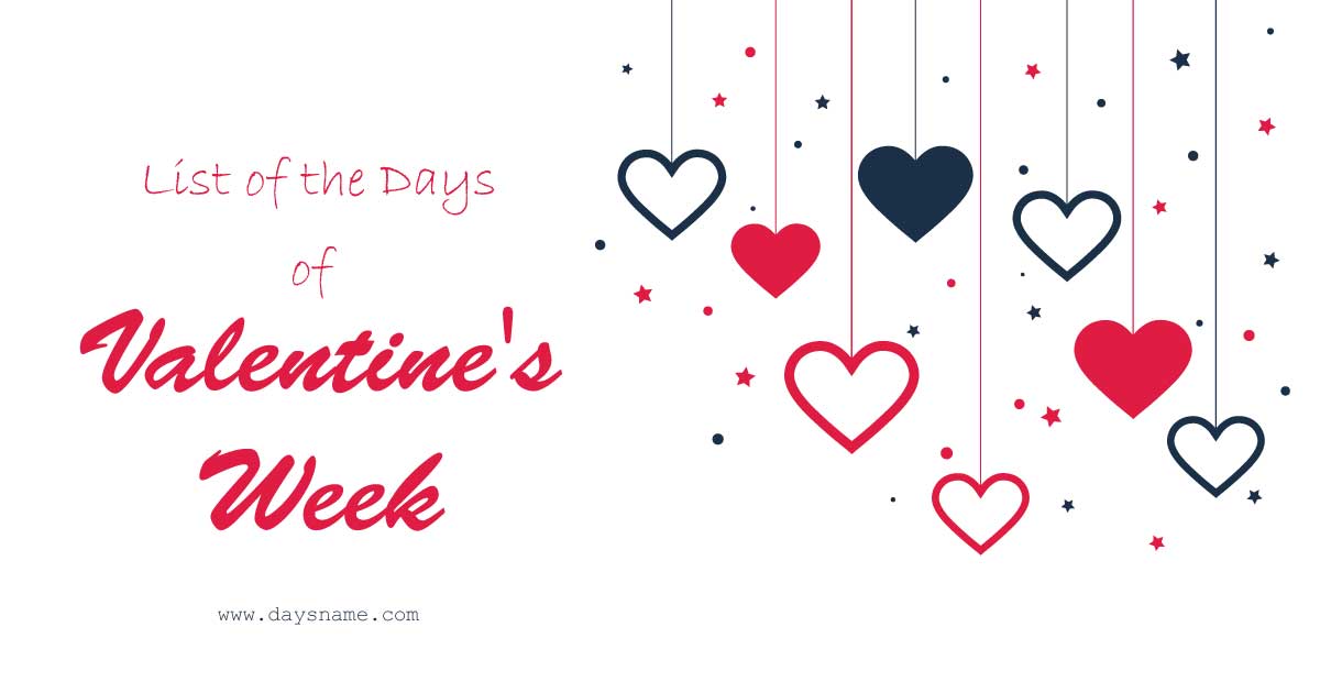 Valentines Week Day List